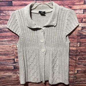 Short Sleeve Sweater Knit Top